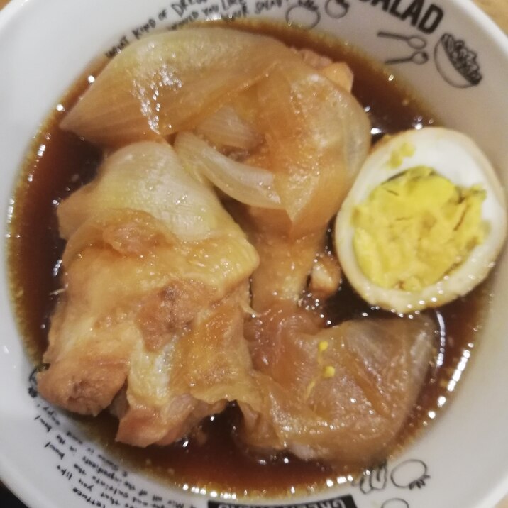 手羽元とゆで卵の煮物